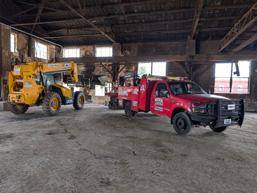 Selective Demolition in a warehouse