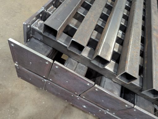 Shop fabricated railing posts