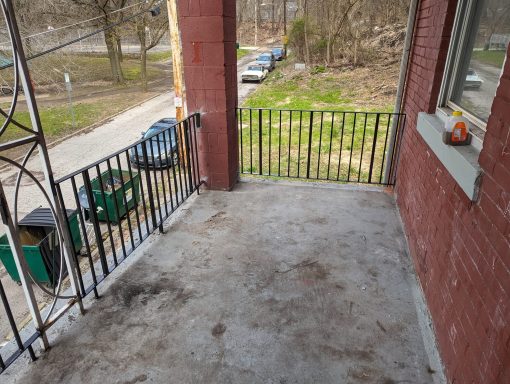 Newly fabricated and installed railings